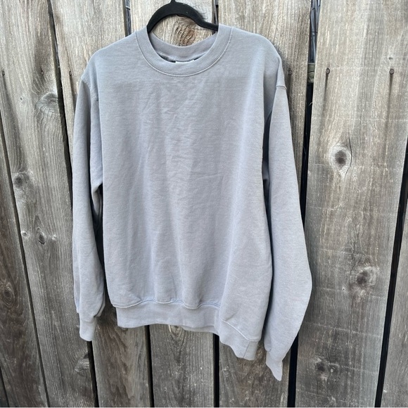 Men's Champion Eco Sweatshirt Gray Solid M Pocket Midweight Activewear Gym - Picture 4 of 11